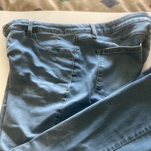 Women’s PL; 35” waist; 27 1/2” inseam; great condition; light blue; boot cut